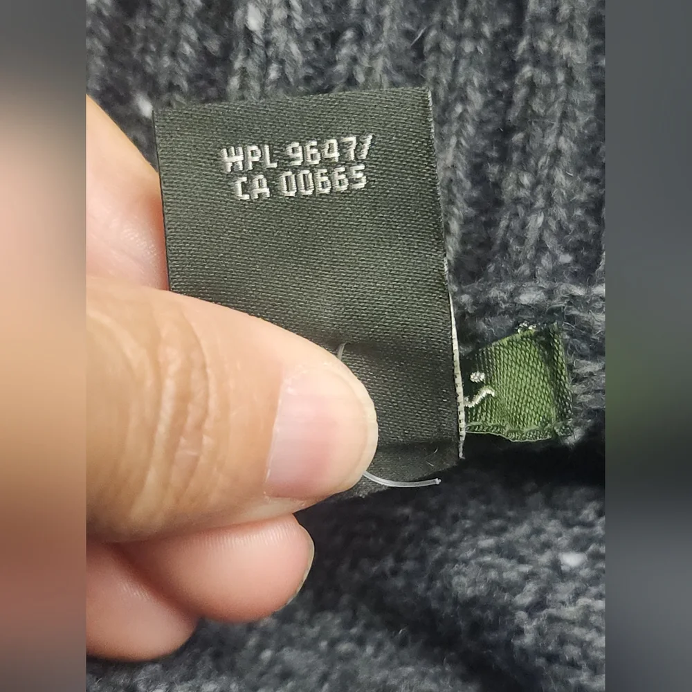 Title: Eddie Bauer Lambswool Cashmere Cardigan Suede Elbow Patch Dark Academia S - Picture 12 of 15